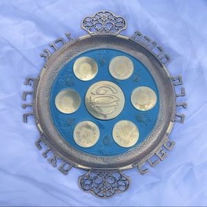 Vintage Traditional Judaica Passover Seder Plate